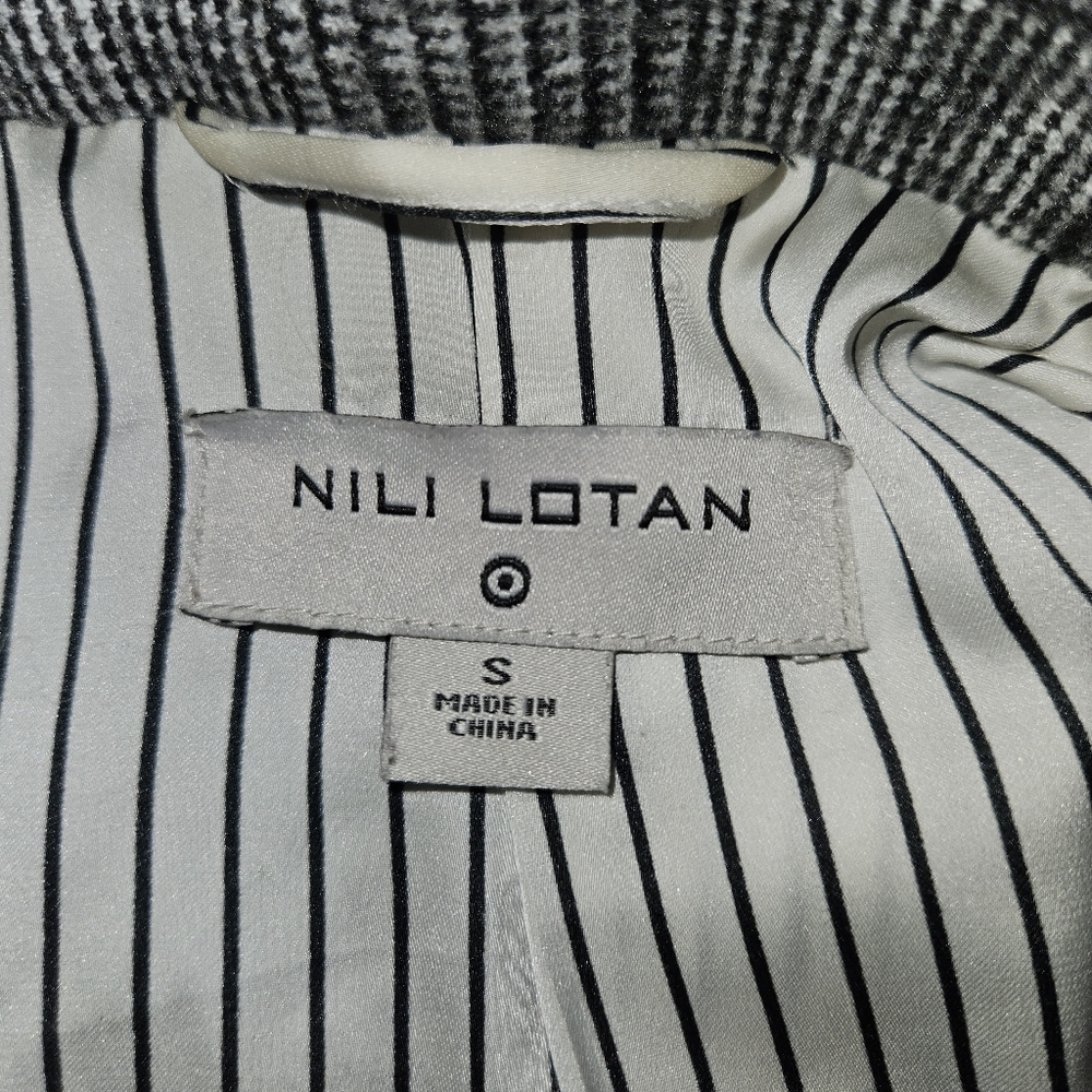 Nili Lotan Houndstooth Trench Coat - Picture 4 of 4